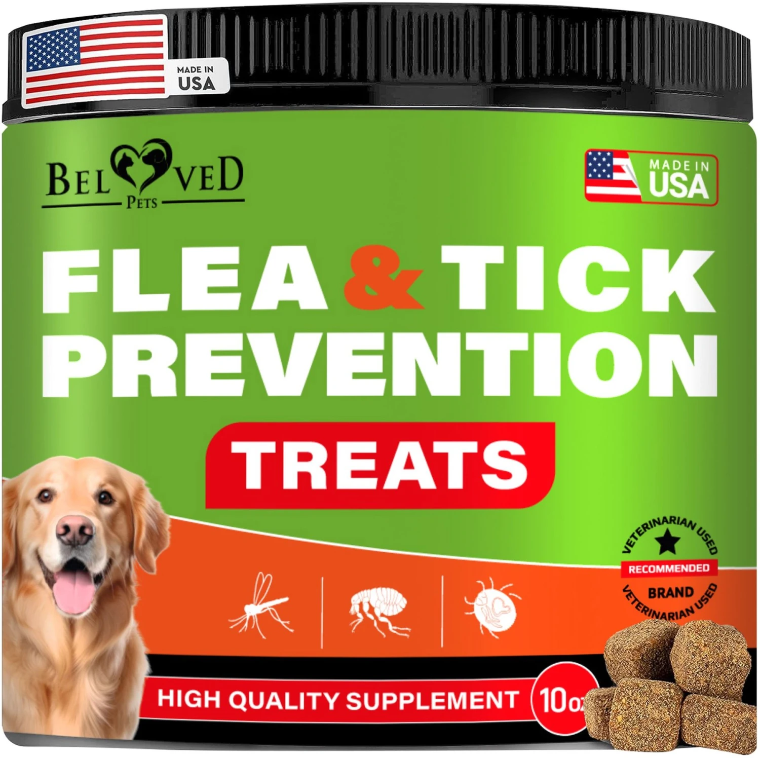 Beloved Pets Flea & Tick Prevention Chewable Pills For Dogs, 10-oz Pack 3 Beloved Pets Flea & Tick Prevention Chewable Pills For Dogs, 10-oz Pack