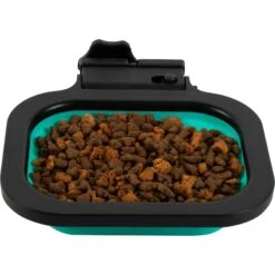 Pounce + Fetch Cage Collapsible Foldable Bowl, Teal, 16-oz -Blue Buffalo Shop 883342 PT8. AC SS1800 V1686247354