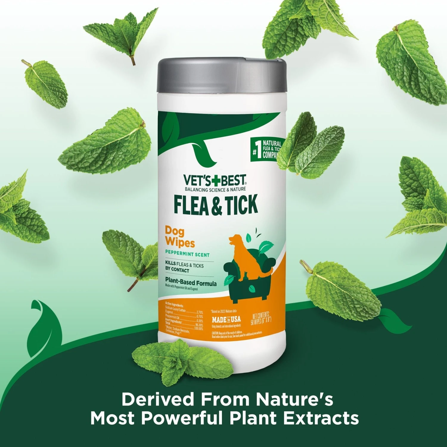 Vet's Best Topical Flea & Tick Wipes For Cats & Dogs, 50 Count 5 Vet's Best Topical Flea & Tick Wipes For Cats & Dogs, 50 Count - Image 3