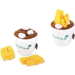 P.L.A.Y. Pet Lifestyle And You P.L.A.Y. X Earth Rated Poutine Plush Squeaky Dog Toy -Blue Buffalo Shop 896782 PT3. AC SS1800 V1689795513