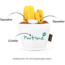 P.L.A.Y. Pet Lifestyle And You P.L.A.Y. X Earth Rated Poutine Plush Squeaky Dog Toy -Blue Buffalo Shop 896782 PT4. AC SS1800 V1689962502