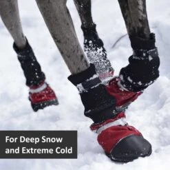 Muttluks Deluxe Winter Dog Boots With Waterproof Fabric, 4 Boots -Blue Buffalo Shop 897774 PT2. AC SS1800 V1689797452