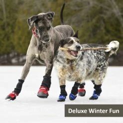 Muttluks Deluxe Winter Dog Boots With Waterproof Fabric, 4 Boots -Blue Buffalo Shop 897774 PT6. AC SS1800 V1689797454