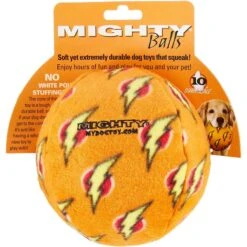 Mighty Squeaky Stuffing-Free Plush Ball Dog Toy 11 Mighty Squeaky Stuffing-Free Plush Ball Dog Toy -Blue Buffalo Shop 90111 PT4. AC SS1800 V1589560617