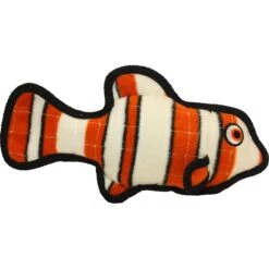 Tuffy's Ocean Creatures Fish Squeaky Plush Dog Toy