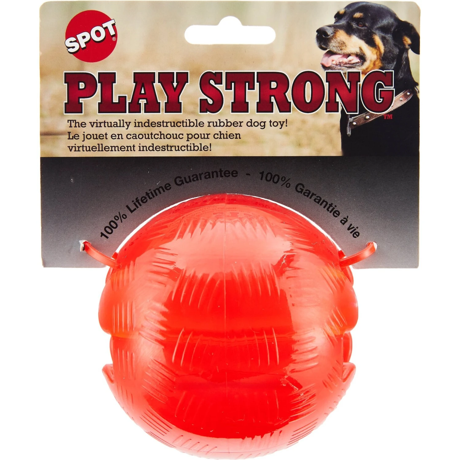 Ethical Pet Play Strong Rubber Ball Tough Dog Chew Toy 4 Ethical Pet Play Strong Rubber Ball Tough Dog Chew Toy - Image 2