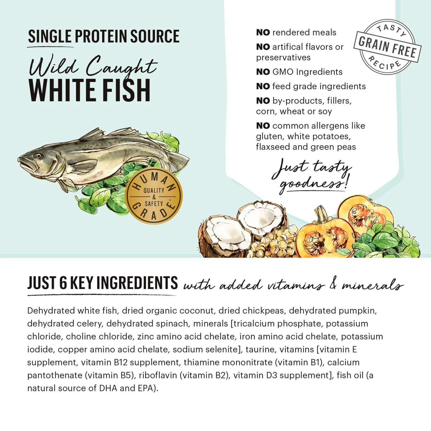 The Honest Kitchen Limited Ingredient Diet Fish Recipe Grain-Free Dehydrated Dog Food 5 The Honest Kitchen Limited Ingredient Diet Fish Recipe Grain-Free Dehydrated Dog Food - Image 3