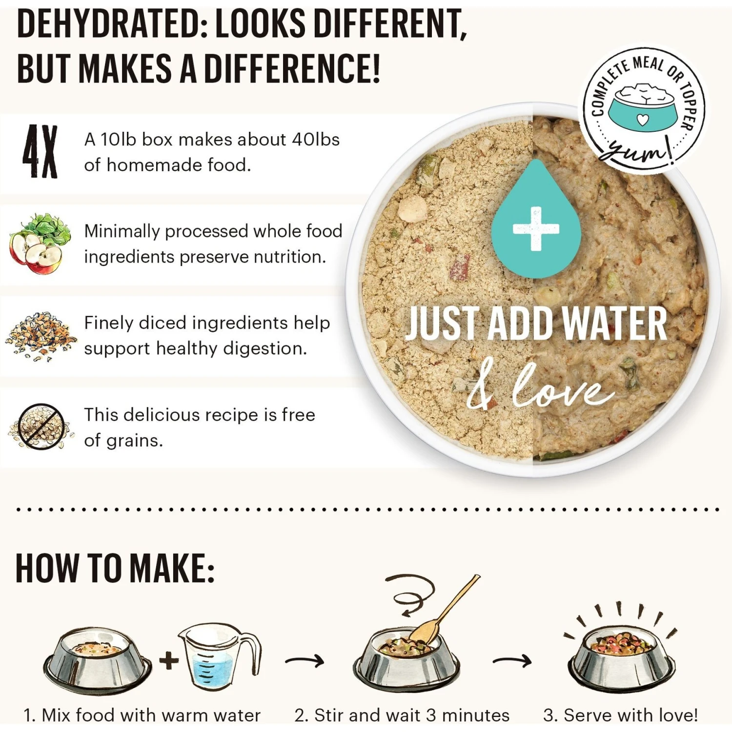 The Honest Kitchen Limited Ingredient Diet Fish Recipe Grain-Free Dehydrated Dog Food 8 The Honest Kitchen Limited Ingredient Diet Fish Recipe Grain-Free Dehydrated Dog Food - Image 6