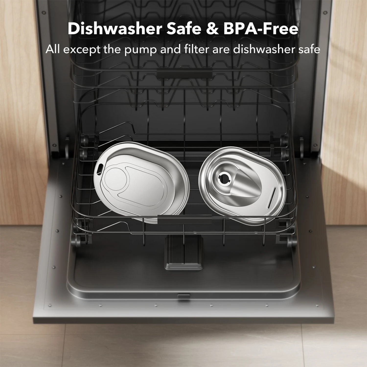 Petlibro Stainless Steel Dog & Cat Water Fountain, 2-L & Pet Standard PETLIBRO Model PLWF003 Stainless Steel Pet Water Fountain Replacement Filter & Replacement Pre-Filter Sponges, 67-oz, 12-pack 5 Petlibro Stainless Steel Dog & Cat Water Fountain, 2-L & Pet Standard PETLIBRO Model PLWF003 Stainless Steel Pet Water Fountain Replacement Filter & Replacement Pre-Filter Sponges, 67-oz, 12-pack - Image 3