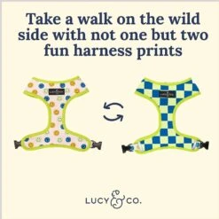 Lucy & Co. The Have A Nice Day Reversible Dog Harness, Blue 10 Lucy & Co. The Have A Nice Day Reversible Dog Harness, Blue -Blue Buffalo Shop 923062 PT2. AC SS1800 V1693511428