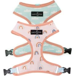 Lucy & Co. The In The Clouds Reversible Dog Harness, Pink