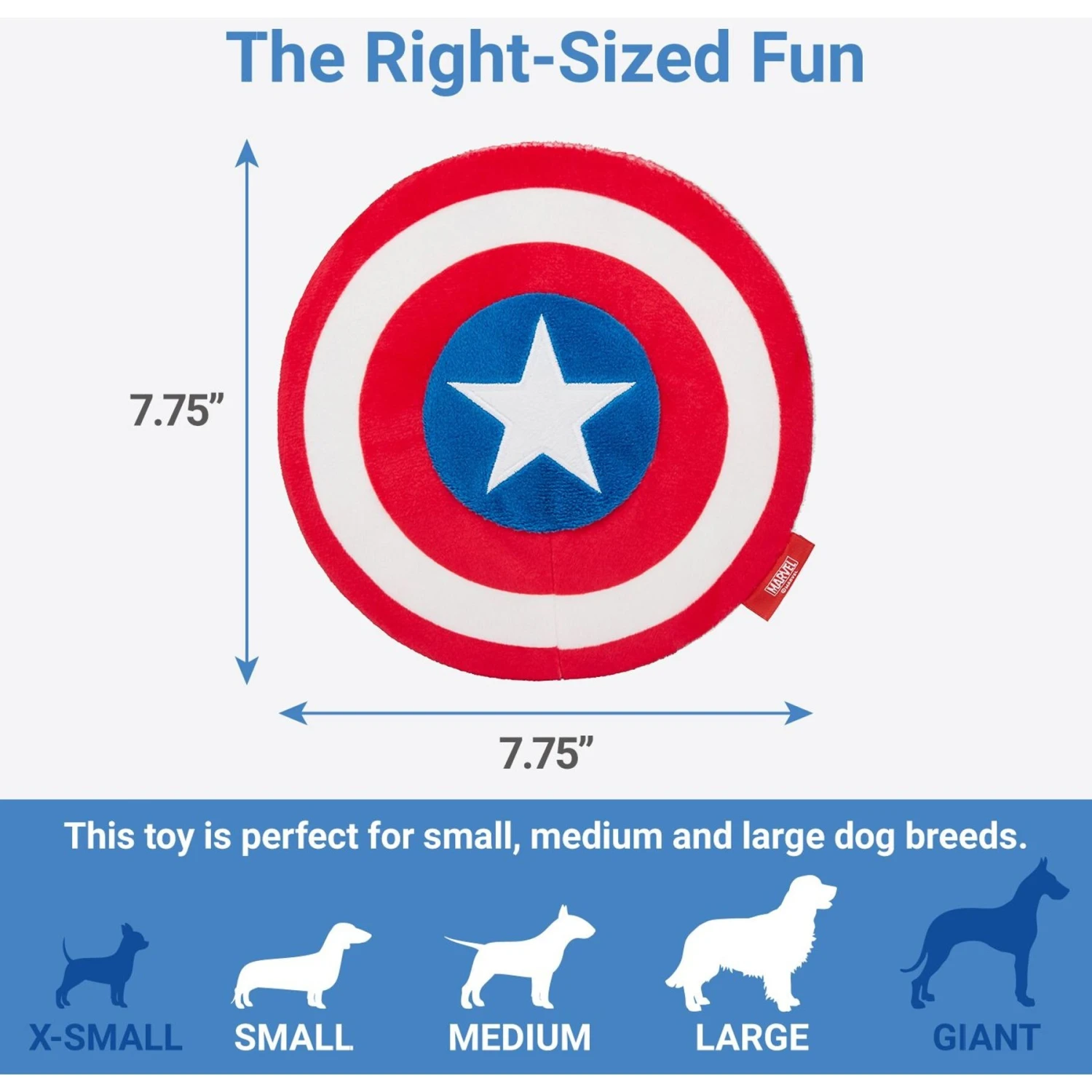 Marvel 's Thor Round Plush Squeaky Dog Toy + 2 Items 5 Marvel 's Thor Round Plush Squeaky Dog Toy + 2 Items - Image 3