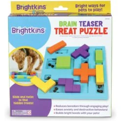 Brightkins Brain Teaser Treat Puzzle Dog Toy -Blue Buffalo Shop 930070 PT5. AC SS1800 V1698765996