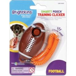 Brightkins Smarty Pooch! Training Clicker Football Dog Toy -Blue Buffalo Shop 930198 PT4. AC SS1800 V1698765988