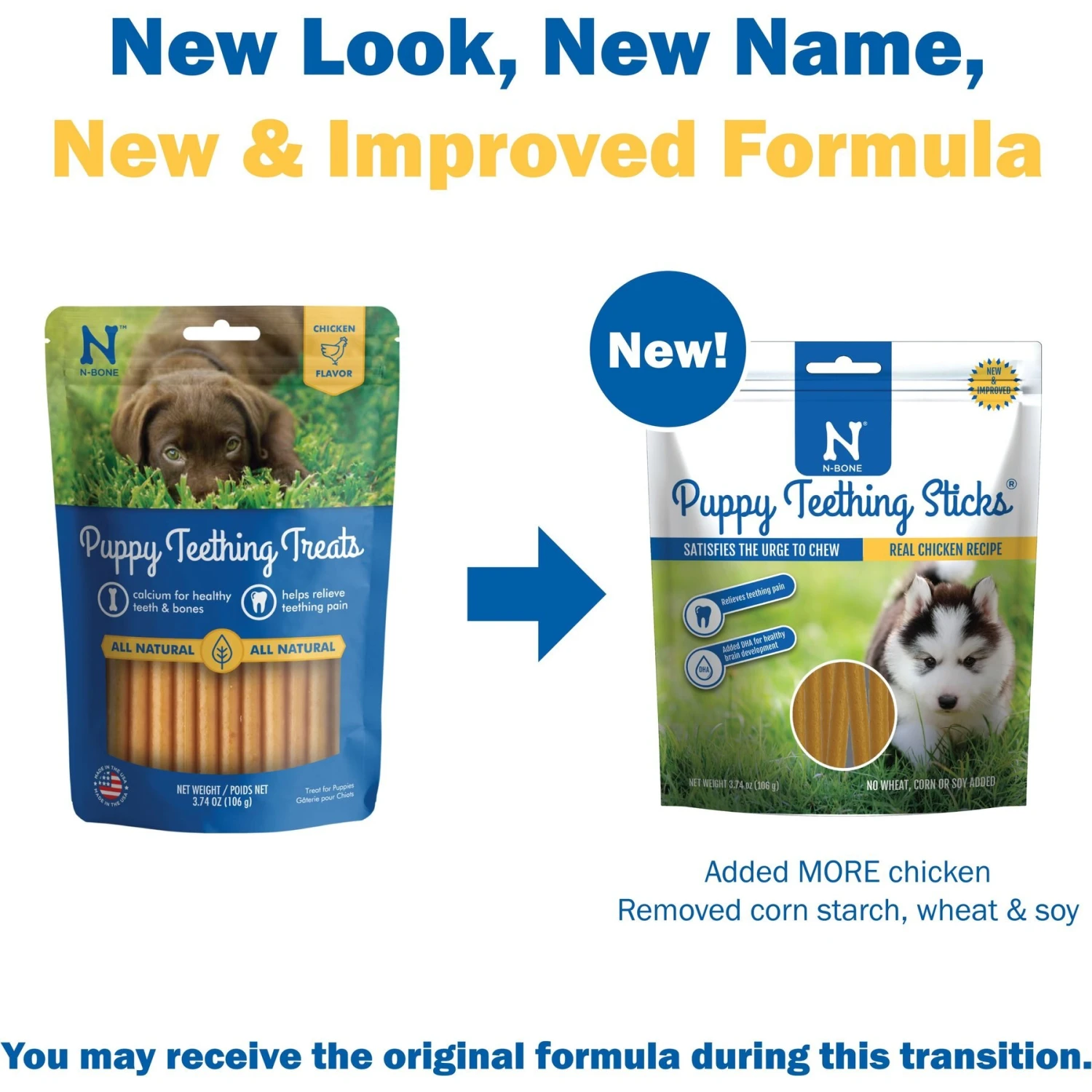 N-Bone Puppy Teething Sticks Chicken Flavor Dog Treats & Nylabone Healthy Edibles Bacon, Roast Beef, & Turkey Puppy Starter Kit Dog Treats 7 N-Bone Puppy Teething Sticks Chicken Flavor Dog Treats & Nylabone Healthy Edibles Bacon, Roast Beef, & Turkey Puppy Starter Kit Dog Treats - Image 5