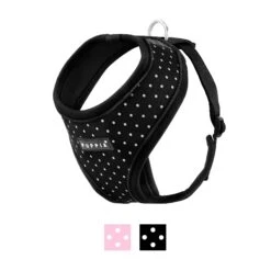 Puppia Dotty Print Polyester Back Clip Dog Harness