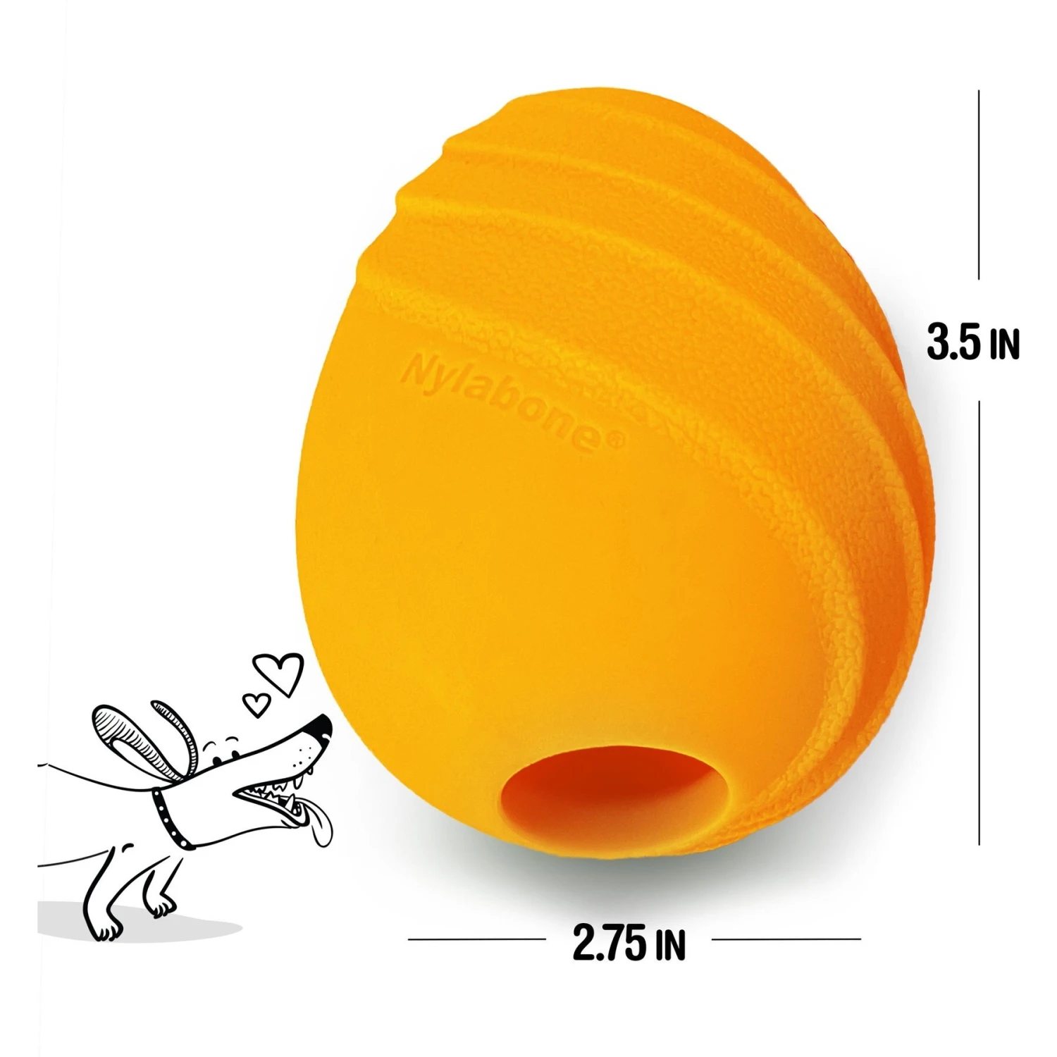 Nylabone Creative Play Eggi Treat Dispenser Dog Toy 6 Nylabone Creative Play Eggi Treat Dispenser Dog Toy - Image 4