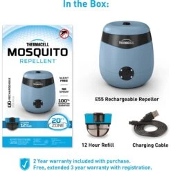 Thermacell E55 Rechargable Mosquito Repeller & Thermacell Rechargeable Mosquito Repellent Refills, 36 Hours -Blue Buffalo Shop 947406 PT2. AC SS1800 V1693602688