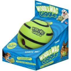 As Seen On TV Wobble Wag Giggle Ball Dog Toy & JW Pet Crackle Heads Ball Dog Toy, Color Varies -Blue Buffalo Shop 947430 PT2. AC SS1800 V1693925148