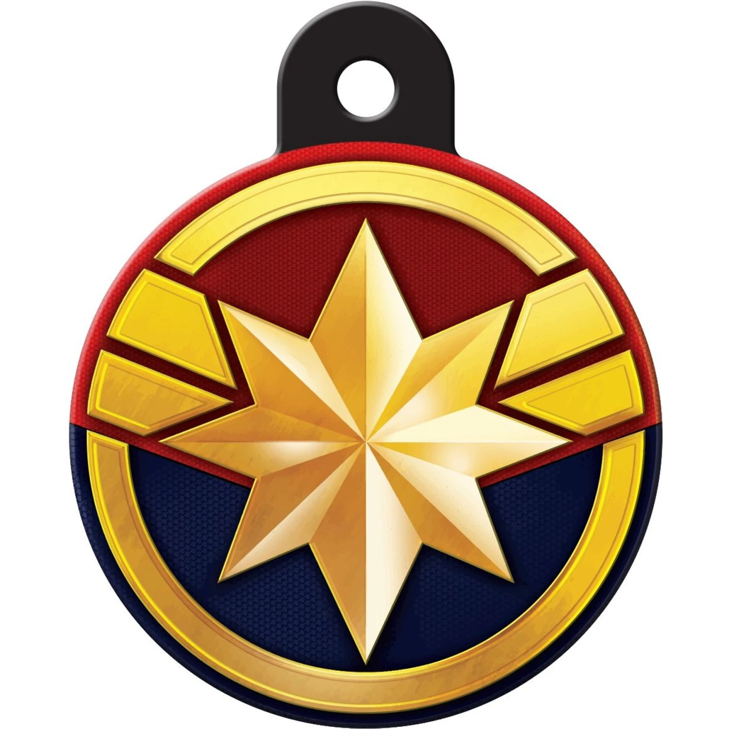 Quick-Tag Marvel Captain Marvel Circle Dog ID Tag 3 Quick-Tag Marvel Captain Marvel Circle Dog ID Tag
