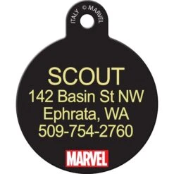 Quick-Tag Marvel Black Panther Silver Seal Circle Dog ID Tag 5 Quick-Tag Marvel Black Panther Silver Seal Circle Dog ID Tag -Blue Buffalo Shop 950718 PT1. AC SS1800 V1696956176
