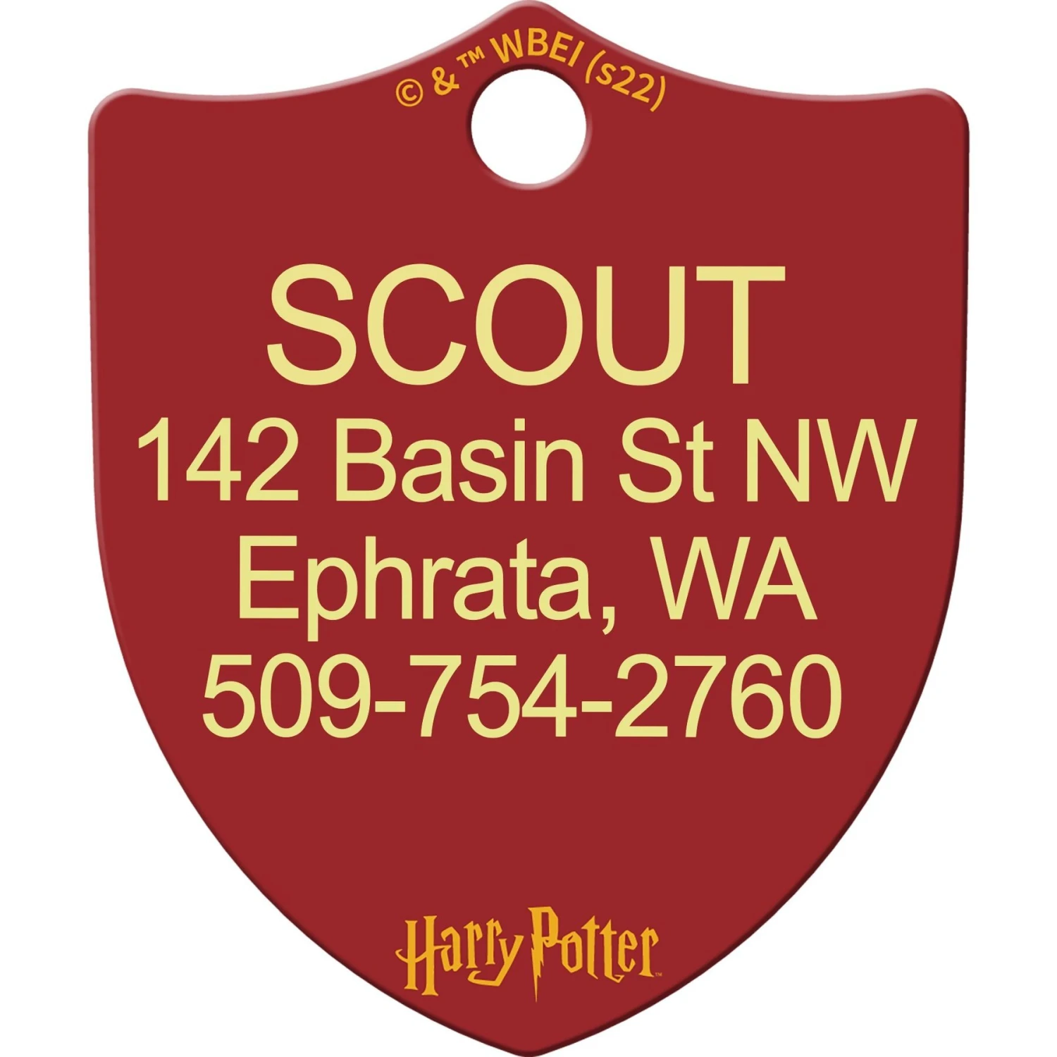 Quick-Tag Harry Potter Gryffindor Crest Dog ID Tag 4 Quick-Tag Harry Potter Gryffindor Crest Dog ID Tag - Image 2