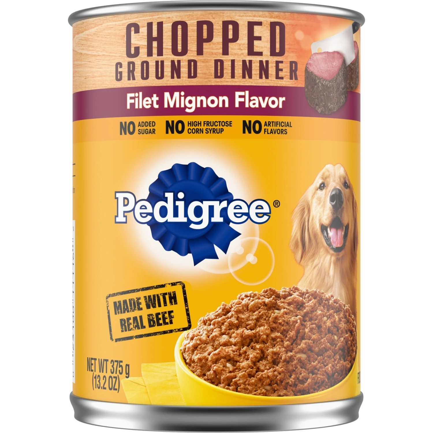 Pedigree Chopped Ground Dinner Filet Mignon Flavor Wet Dog Food, 13.2-oz Can, Case Of 12 3 Pedigree Chopped Ground Dinner Filet Mignon Flavor Wet Dog Food, 13.2-oz Can, Case Of 12