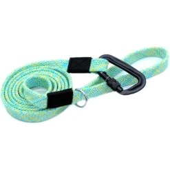Euro-Dog Adventure Style Flat Weave Mountain Climbing Rope Dog Leash, 6-ft Long