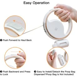 Shele Retractable Anti-Slip Handle & LED Light Nylon Telescopic Luminous Dog Leash, White, 10-ft Long, .4-in W 11 Shele Retractable Anti-Slip Handle & LED Light Nylon Telescopic Luminous Dog Leash, White, 10-ft Long, .4-in W -Blue Buffalo Shop 963966 PT1. AC SS1800 V1696264428