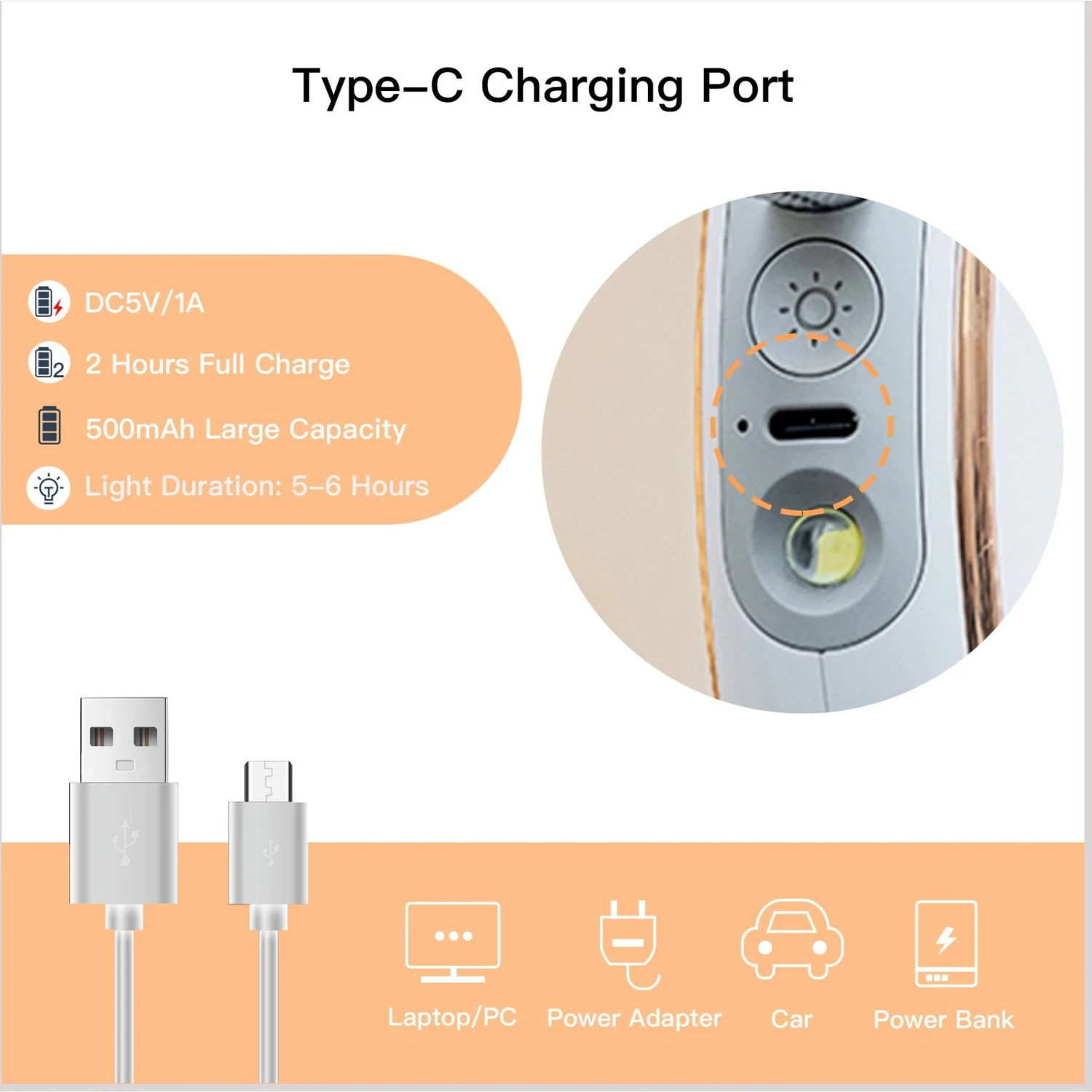 Shele Retractable Anti-Slip Handle & LED Light Nylon Telescopic Luminous Dog Leash, White, 10-ft Long, .4-in W 6 Shele Retractable Anti-Slip Handle & LED Light Nylon Telescopic Luminous Dog Leash, White, 10-ft Long, .4-in W - Image 4