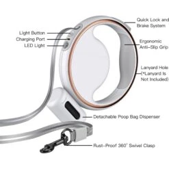 Shele Retractable Anti-Slip Handle & LED Light Nylon Telescopic Luminous Dog Leash, White, 10-ft Long, .4-in W 17 Shele Retractable Anti-Slip Handle & LED Light Nylon Telescopic Luminous Dog Leash, White, 10-ft Long, .4-in W -Blue Buffalo Shop 963966 PT7. AC SS1800 V1696254300