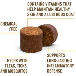 VetIQ Hickory Smoke Flavored Soft Chews Flea & Tick Support For Dogs, 9.5-oz, 60 Count 14 VetIQ Hickory Smoke Flavored Soft Chews Flea & Tick Support For Dogs, 9.5-oz, 60 Count -Blue Buffalo Shop 970702 PT4. AC SS1800 V1702509382