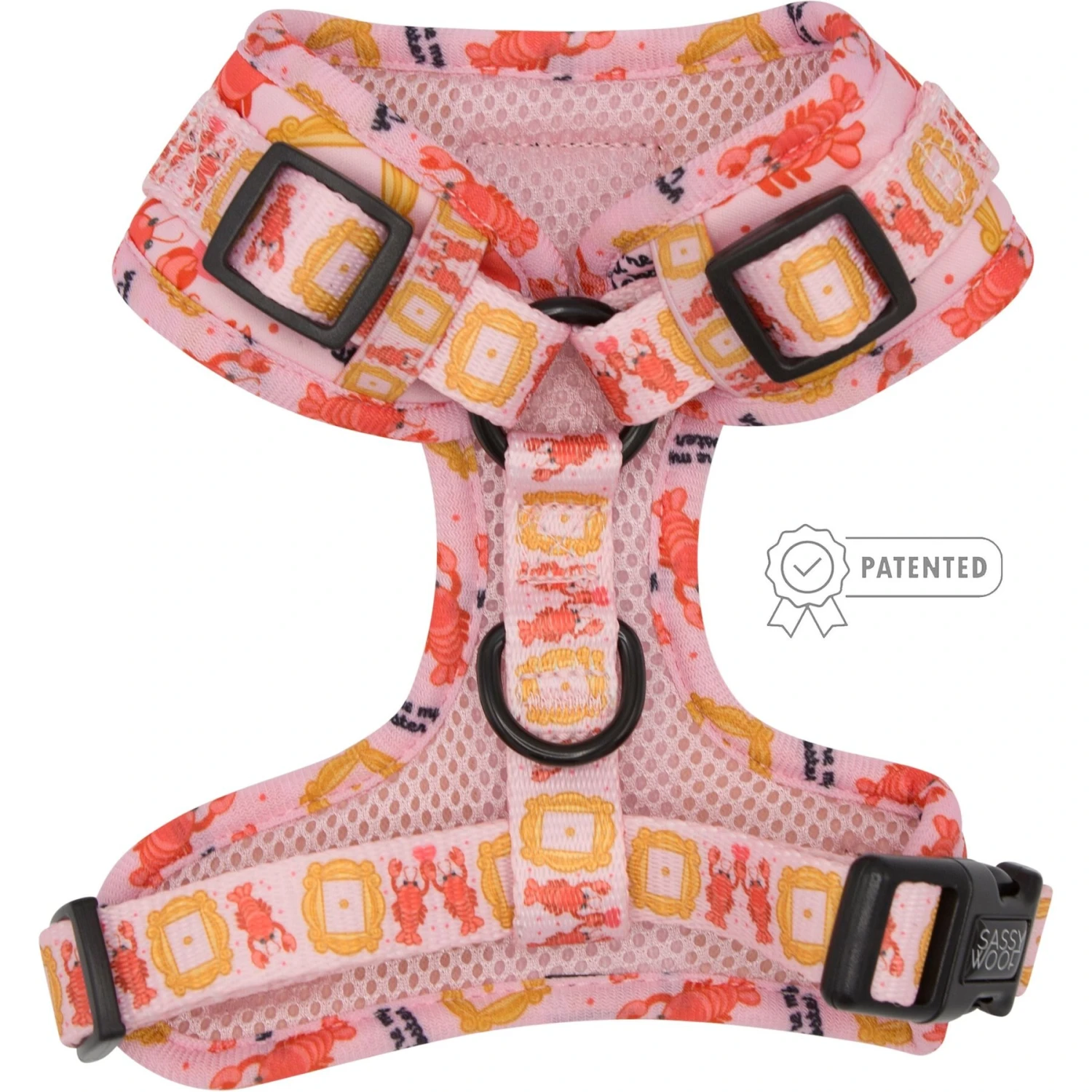 Sassy Woof Friends Dog Harness, Pink 4 Sassy Woof Friends Dog Harness, Pink - Image 2