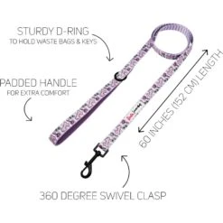 Sassy Woof Closet Goals Dog Harness & Leash, Purple 9 Sassy Woof Closet Goals Dog Harness & Leash, Purple -Blue Buffalo Shop 980422 PT2. AC SS1800 V1698249882