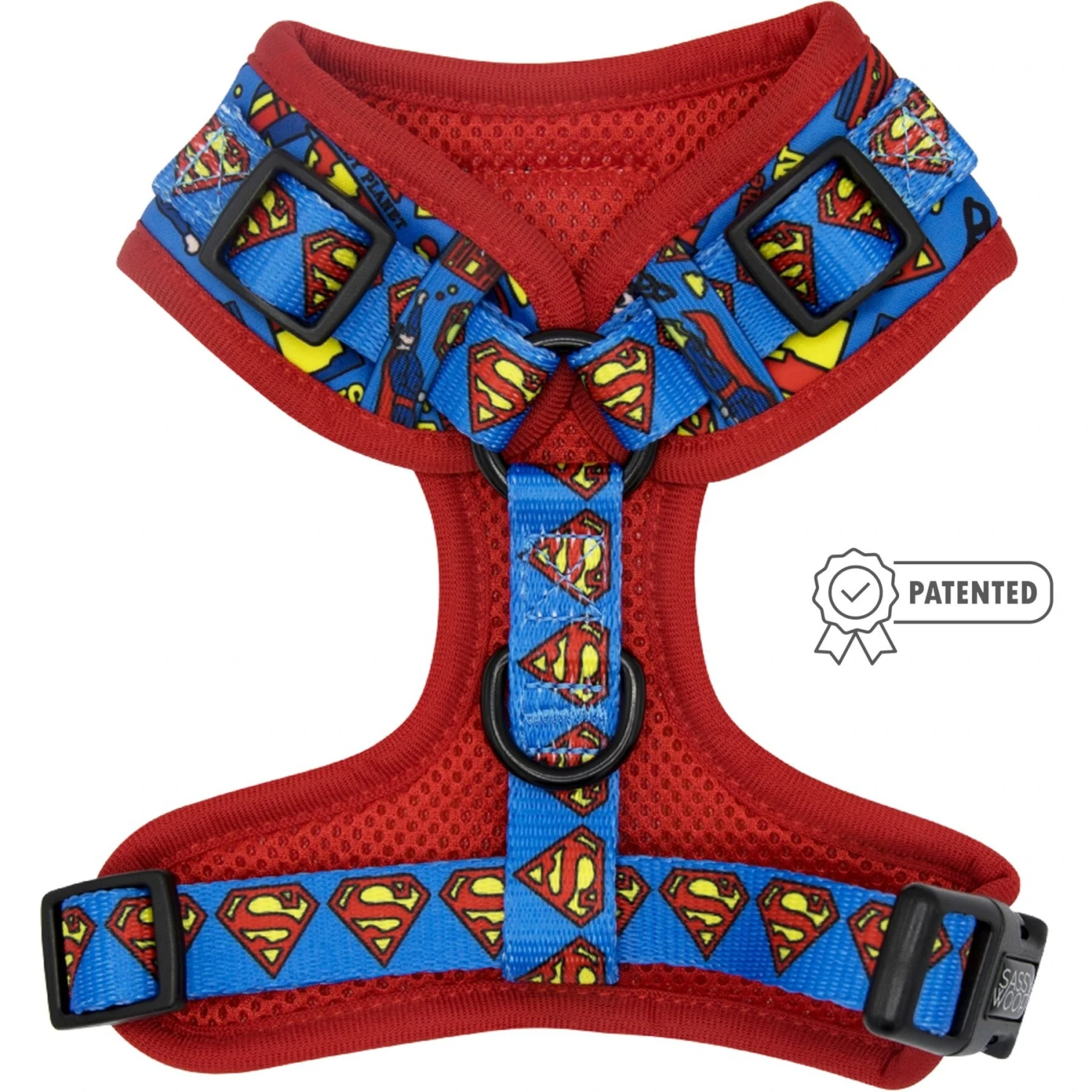 Sassy Woof Superman Dog Harness, Blue 4 Sassy Woof Superman Dog Harness, Blue - Image 2