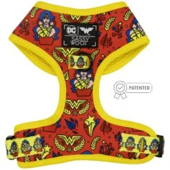 Sassy Woof Wonder Woman Dog Harness, Red