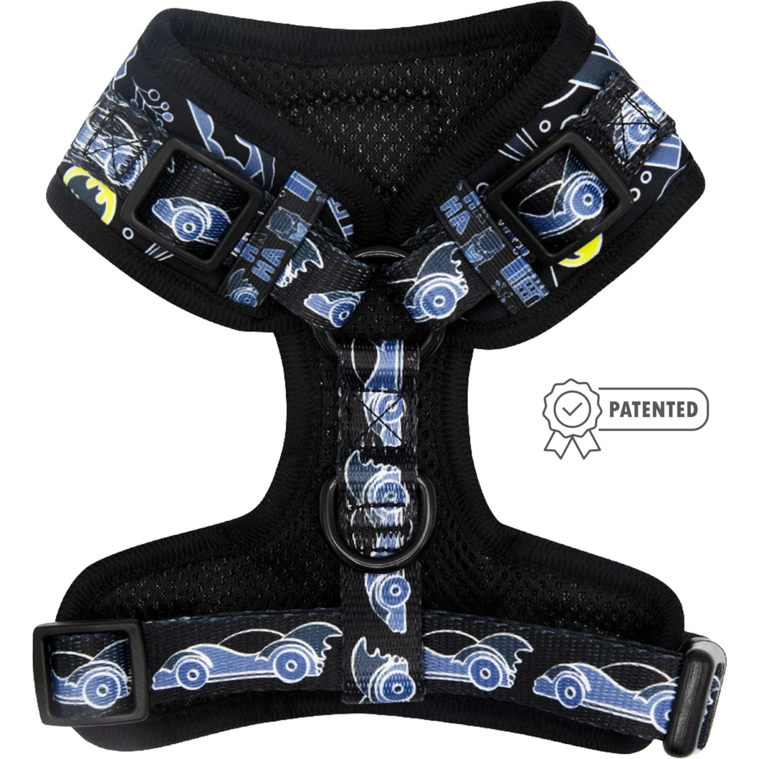 Sassy Woof Batman Dog Harness, Black 4 Sassy Woof Batman Dog Harness, Black - Image 2