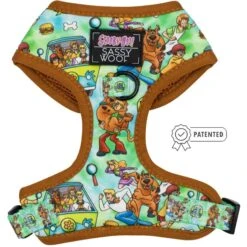 Sassy Woof Scooby-Doo Dog Harness, Teal
