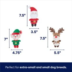 Frisco Holiday Santa's Helpers Plush Squeaky Dog Toy, 3 Count & Frisco Holiday Tree Thin Plush Squeaky Dog Toy 11 Frisco Holiday Santa's Helpers Plush Squeaky Dog Toy, 3 Count & Frisco Holiday Tree Thin Plush Squeaky Dog Toy -Blue Buffalo Shop 986222 PT2. AC SS1800 V1698257848