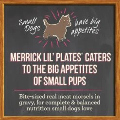 Merrick Lil' Plates Grain-Free Small Breed Wet Dog Food Tiny Thanksgiving Day Dinner -Blue Buffalo Shop 98904 PT1. AC SS1800 V1647898586