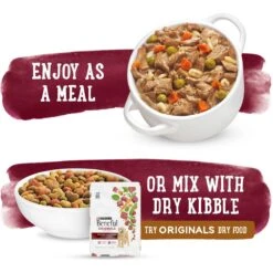 Purina Beneful Prepared Meals Beef Stew With Peas, Carrots, Rice & Barley Wet Dog Food -Blue Buffalo Shop 100166 PT5. AC SS1800 V1699367750