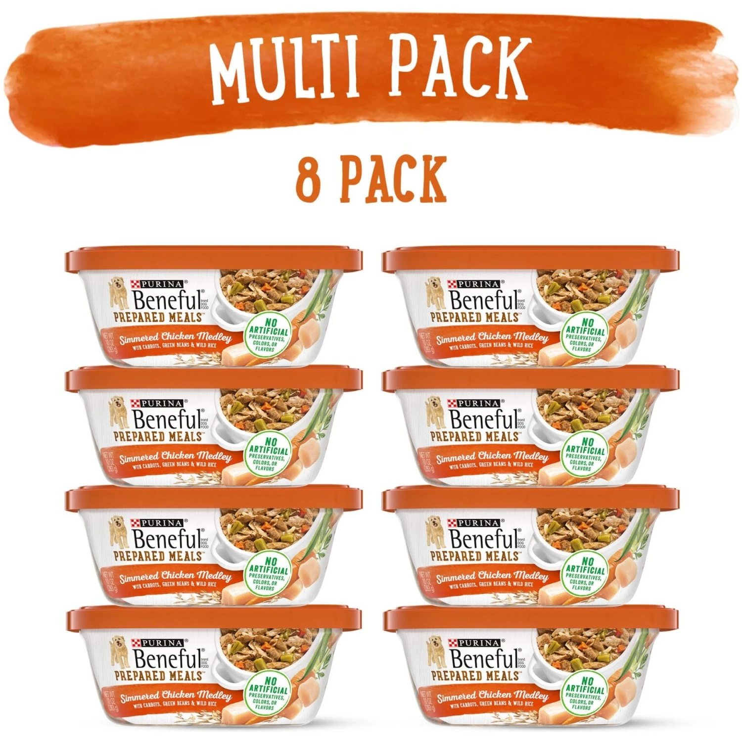 Purina Beneful Prepared Meals Simmered Chicken Medley With Green Beans, Carrots & Wild Rice Wet Dog Food 4 Purina Beneful Prepared Meals Simmered Chicken Medley With Green Beans, Carrots & Wild Rice Wet Dog Food - Image 2