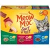 Meow Mix Tender Favorites Surf 'N Turf Variety Pack Cat Food Trays