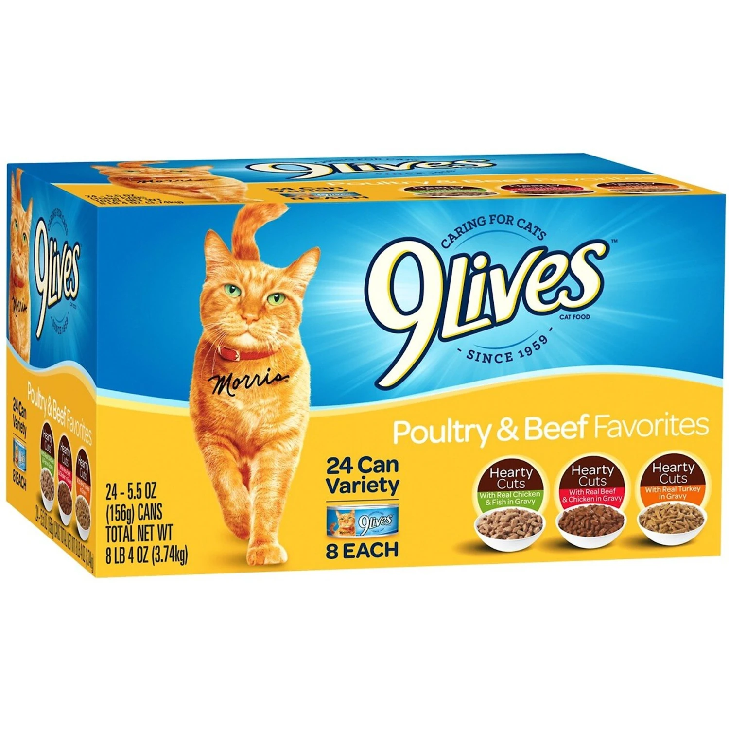 9 Lives Poultry & Beef Favorites Variety Pack Canned Cat Food 3 9 Lives Poultry & Beef Favorites Variety Pack Canned Cat Food
