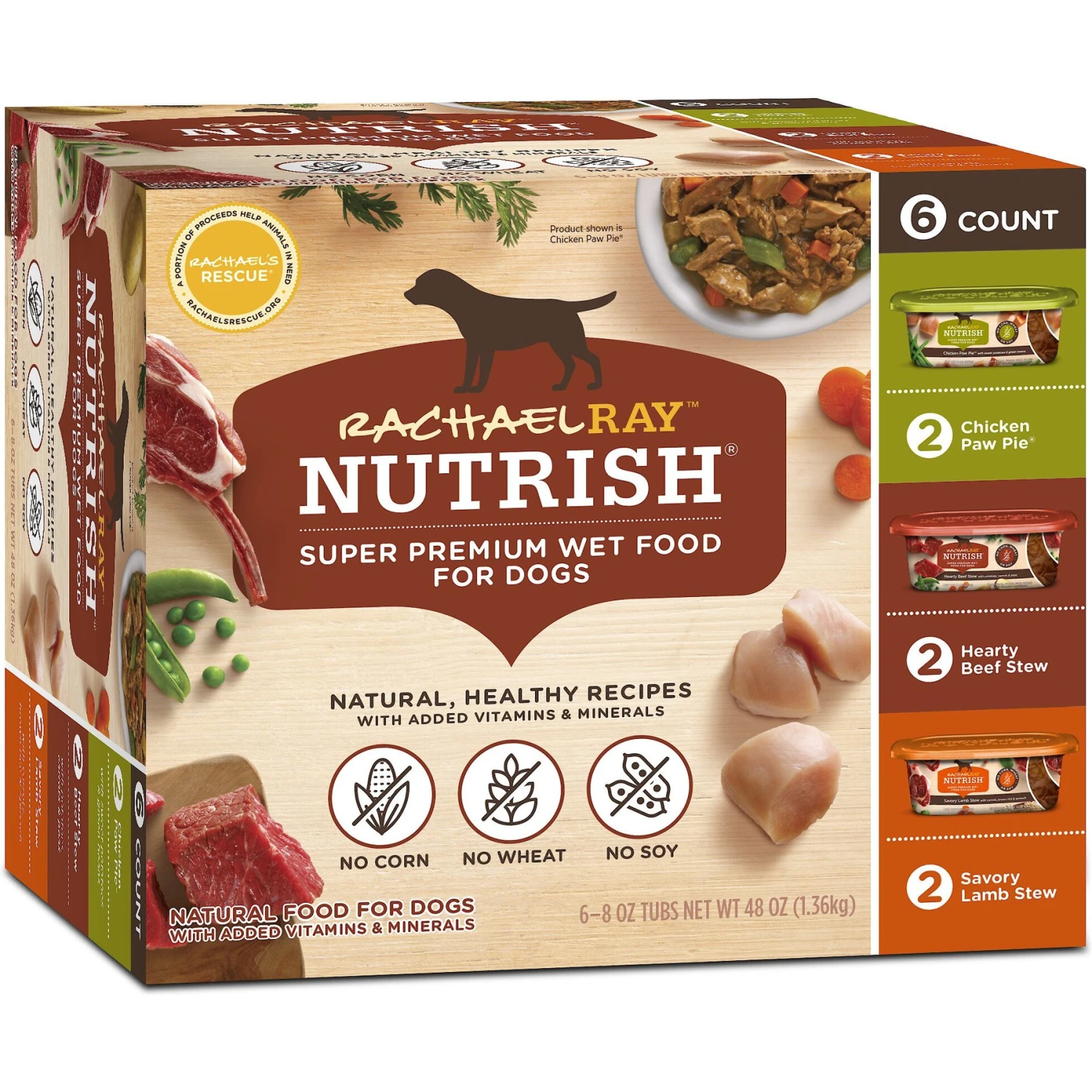 Rachael Ray Nutrish Natural Variety Pack Wet Dog Food 3 Rachael Ray Nutrish Natural Variety Pack Wet Dog Food