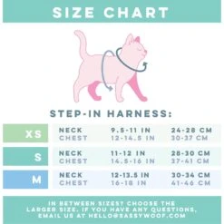 Sassy Woof Zest Friends Cat Harness -Blue Buffalo Shop 1019734 PT4. AC SS1800 V1699919067