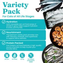 Solid Gold Five Oceans Variety Pack Wet Cat Food, 3-oz Can, Case Of 12 -Blue Buffalo Shop 1021734 PT4. AC SS1800 V1700681130