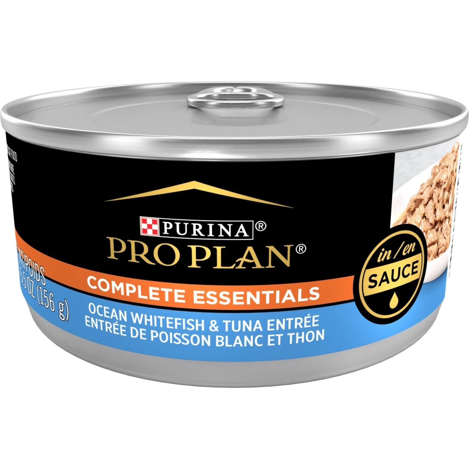 Purina Pro Plan Adult Ocean Whitefish & Tuna Entree In Sauce Canned Cat Food 3 Purina Pro Plan Adult Ocean Whitefish & Tuna Entree In Sauce Canned Cat Food