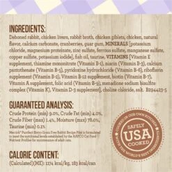 Merrick Purrfect Bistro Rabbit Pate Grain-Free Canned Cat Food -Blue Buffalo Shop 102348 PT5. AC SS1800 V1628572000