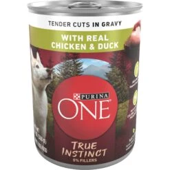 Purina ONE SmartBlend True Instinct Tender Cuts In Gravy With Real Chicken & Duck Canned Dog Food